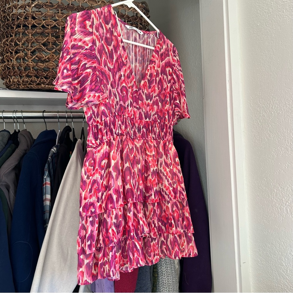 Zara🦩 silky flow dress